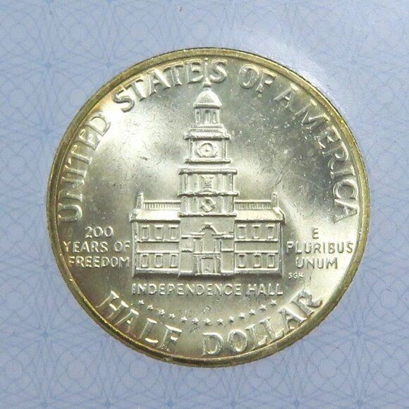 1976-S Kennedy JFK 40% Silver Half Dollar AACGS MS 64 Certified - Picture 3 of 5